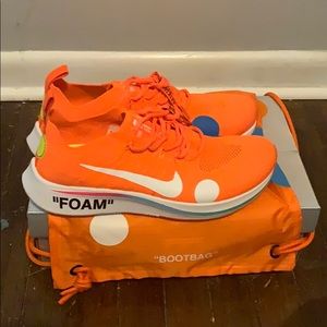 Off white nike zoom fly mercurial orange brand new